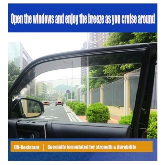 Durable Window Rain Guards for Ford Explorer 2020-2024 Adhesive Visors Dark Tint - Picture 5 of 7